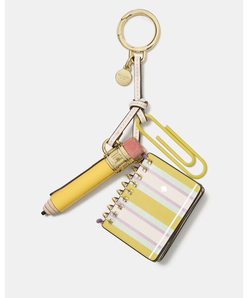 kate spade ケイトスペード　チャーム　キーホルダー　ブラック　ドット ケイトスペード（KATE SPADE）のキーホルダー