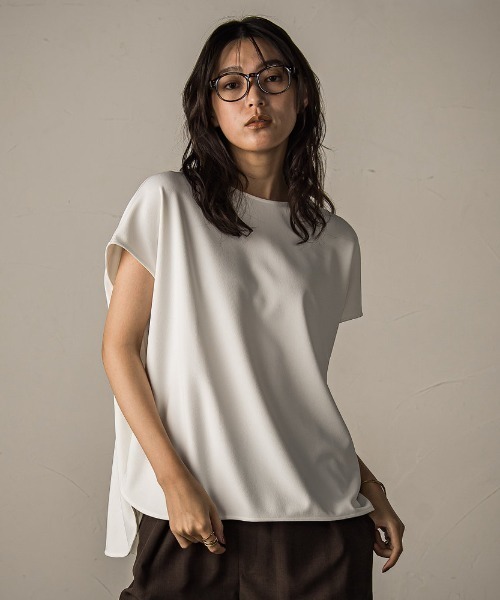 tシャツ 叶えるマルチフレンチスリーブプルオーバー レディース