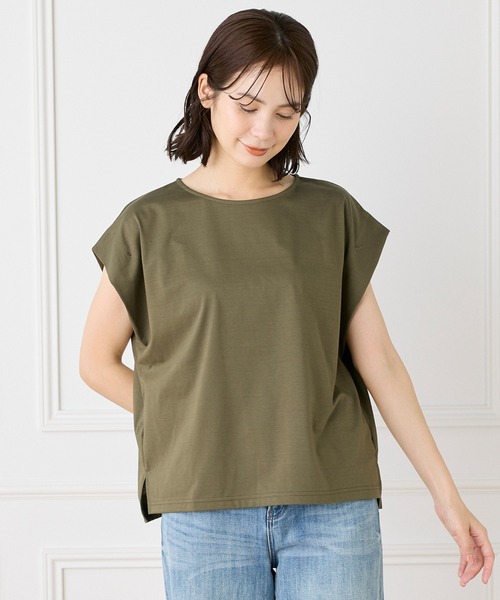 INED（イネド） tシャツ 半袖 ショートスリーブコクーントップス 
