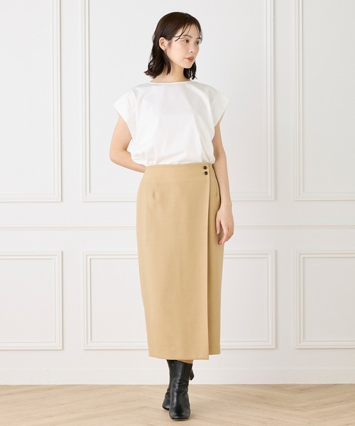 INED（イネド） tシャツ 半袖 ショートスリーブコクーントップス 