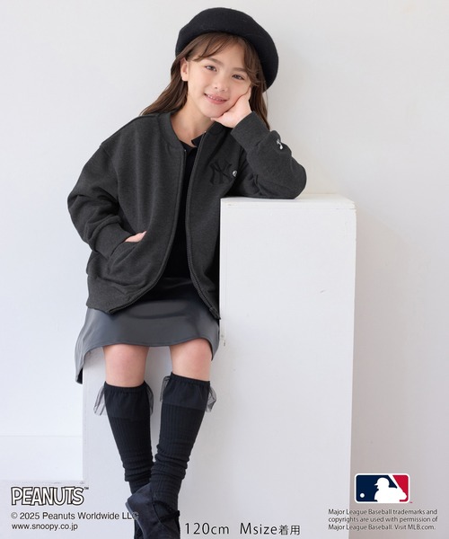 BREEZE MLB PEANUTS スヌーピー ジャケット 110 120 MLB ブルゾン アウター 「PEANUTS×MLB COLLECTION by ROPE' PICNIC