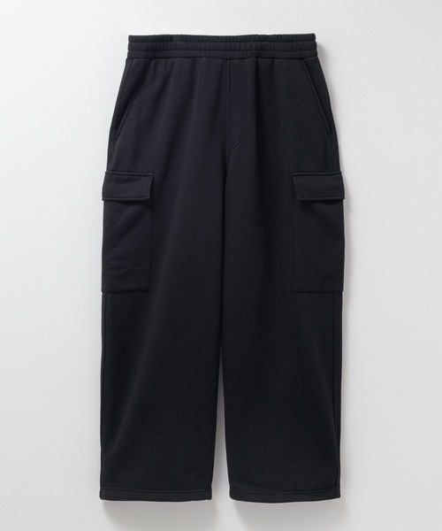 NAVY ワイドパンツ カーゴパンツ 「NAVY / ネイビー」スウェットカーゴ