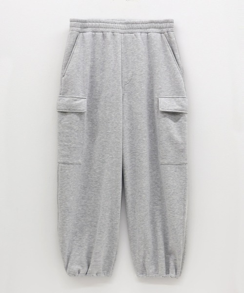 NAVY ワイドパンツ カーゴパンツ 「NAVY / ネイビー」スウェットカーゴ