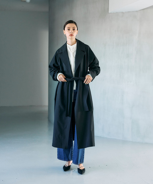 N.O.R.C コート アウター ベルテッドロングコート「CLEAN MOTION