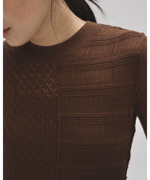 TODAYFUL ワンピース Patchwork Knit Dress : ZOZOTOWN Yahoo!店