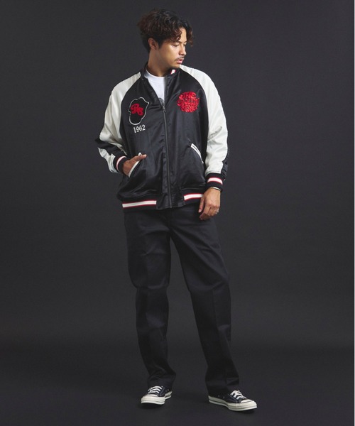 JACK ROSE ジャックローズ スカジャン リバーシブル 刺繍 別珍 黒 JACK