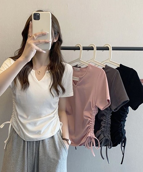 「HALEY PESCA」 半袖カットソー LARGE ブラック レディース_画像6