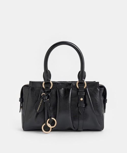 CHARLES & KEITH リボン ルーシュ トートバッグ CHARLES ＆ KEITH（チャールズ&キース） トートバッグ Britton