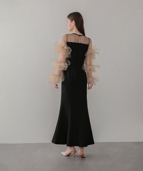 Leja（レジャ） ドレス 「LEJA」ボリュームチュールスリーブベスト