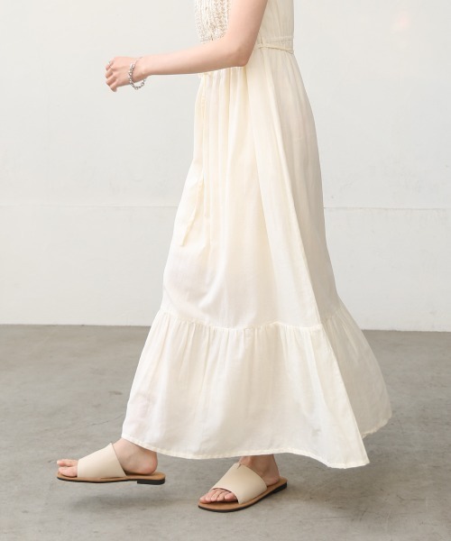 「Bab」 ノースリーブワンピース S アイボリー レディース_画像9