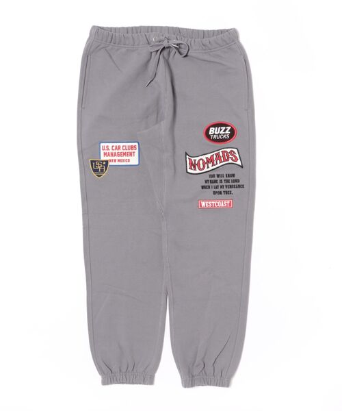 ANTIBAL スウェットパンツ ジャージ 「ANTIBAL」ワッペン風刺繍ロング