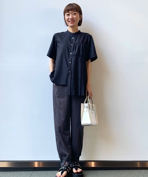 「ZUCCa」 半袖ブラウス M size ホワイト レディースの画像