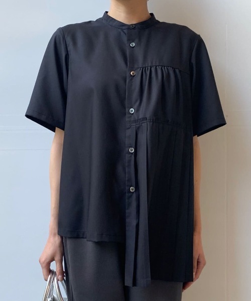 「ZUCCa」 半袖ブラウス M size ホワイト レディースの画像