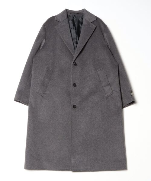 BEAMS メンズチェスターコート BEAMS（ビームス） チェスターコート MEDIUM ブラック メンズ