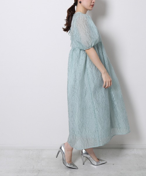 「Re.Verofonna」 半袖ワンピース MEDIUM ブラック レディース_画像3