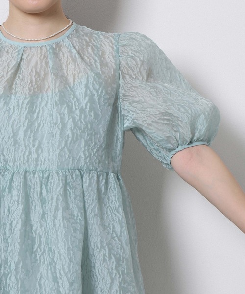 「Re.Verofonna」 半袖ワンピース MEDIUM ブラック レディース_画像6