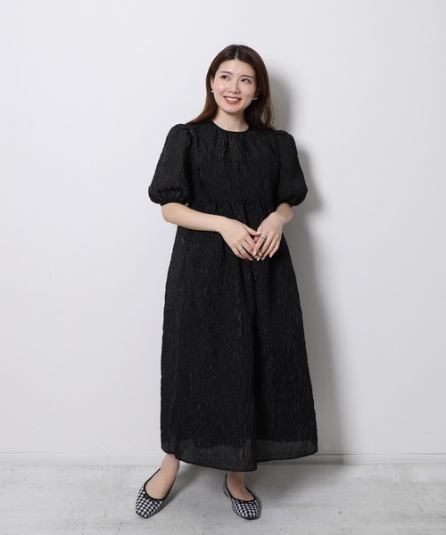 「Re.Verofonna」 半袖ワンピース MEDIUM ブラック レディース_画像8