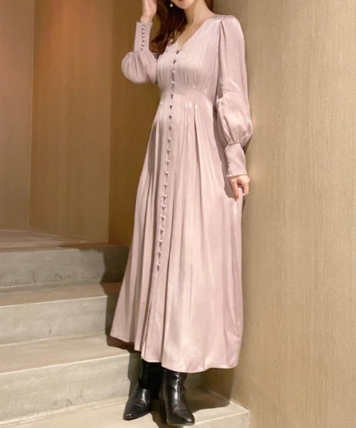 FRAY I.D（フレイ・アイディー） 長袖ワンピース 0 ピンク レディース