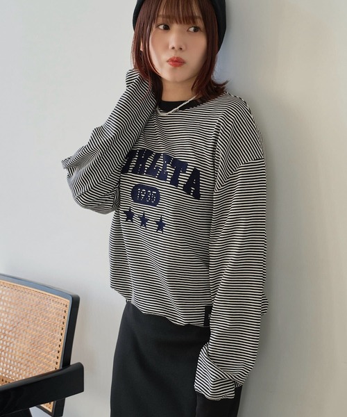 ATHLETA（アスレタ） tシャツ 「 」ボーダーロングスリーブフロッキー