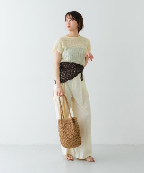 「RODE SKO」 かごバッグ ONE グレー レディース_画像8