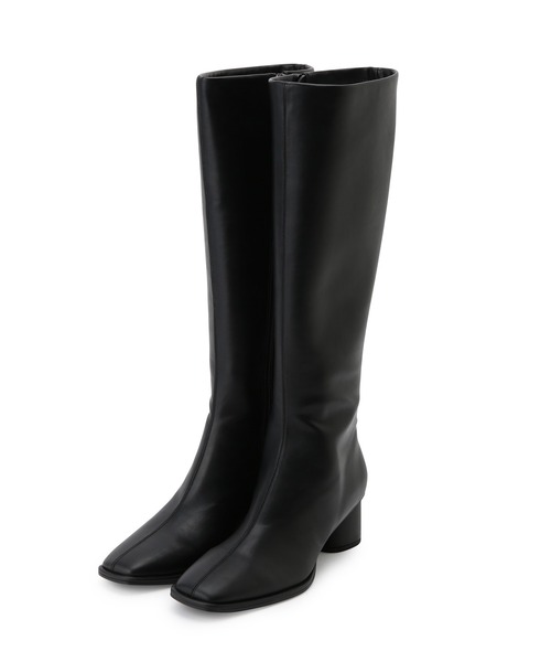 「ADAM ET ROPE'」 ロングブーツ 23.0cm オフホワイト レディース_画像9