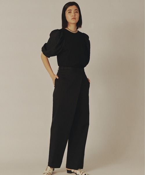 「styling/」 半袖カットソー FREE ブラック レディース_画像4