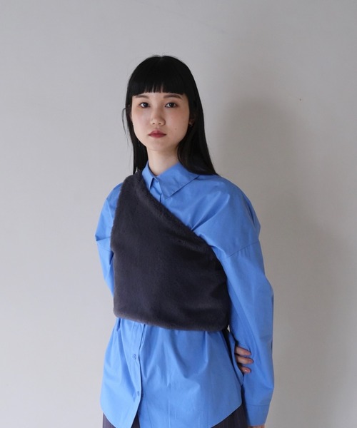 「Uenui」 ノースリーブトップス FREE ライトグレー レディース_画像4