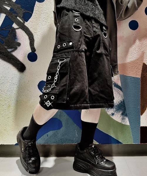 レフレム　カーゴパンツ　フリー　ブラック　ナイロン レフレム カーゴパンツ フリー ブラック ナイロン