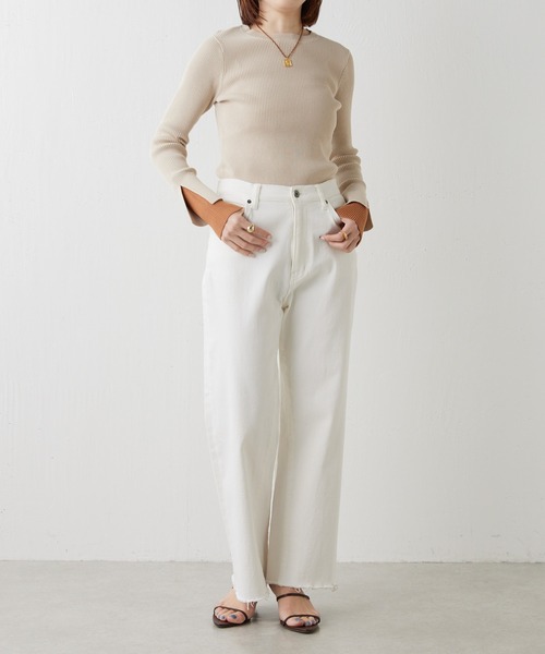 「COLLAGE GALLARDAGALANTE」 長袖ニット FREE ネイビー レディース_画像8