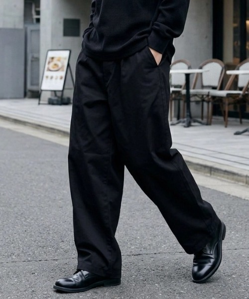 G-STAR RAW チノパン Pleated Loose Tapered Chino/フロントプリーツ