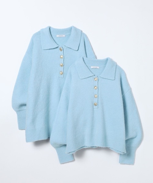 JEANASIS（ジーナシス） ニット セーター 「選べる着丈」7Gアルパカ