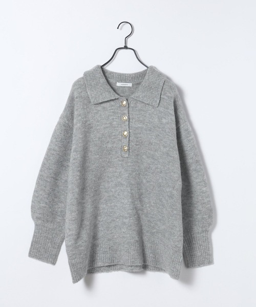 JEANASIS（ジーナシス） ニット セーター 「選べる着丈」7Gアルパカ