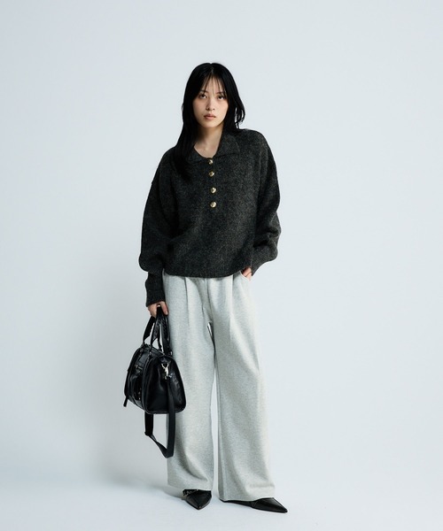 JEANASIS（ジーナシス） ニット セーター 「選べる着丈」7Gアルパカ