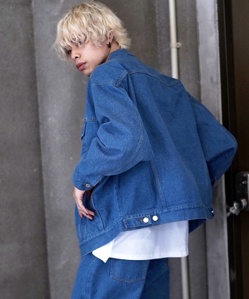 「G.O.C」 デニムジャケット LARGE インディゴブルー メンズ_画像9