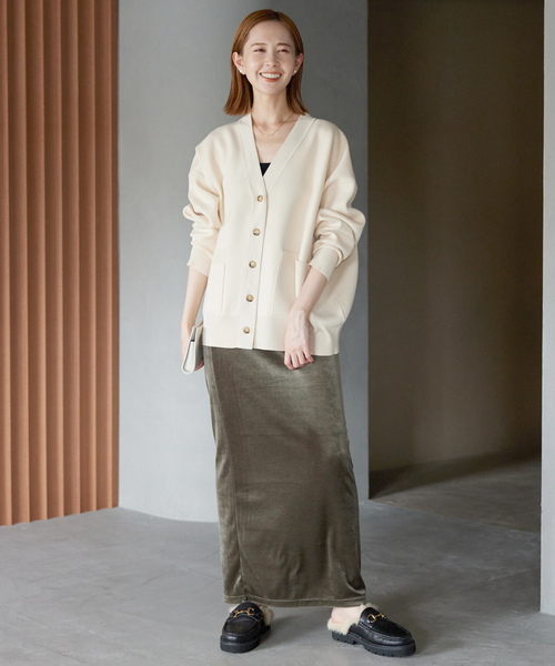 SLOBE IENA（スローブイエナ） ニットカーディガン FREE アイボリー