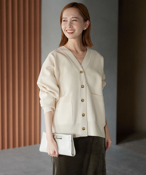 ニットカーディガンSLOBE IENA 2025AW 完売品 SLOBE IENA（スローブイエナ） ニットカーディガン FREE アイボリー