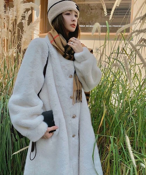 Girly Doll（ガーリードール） コート アウター フェイクファーロング