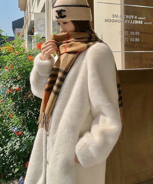 Girly Doll（ガーリードール） コート アウター フェイクファーロング