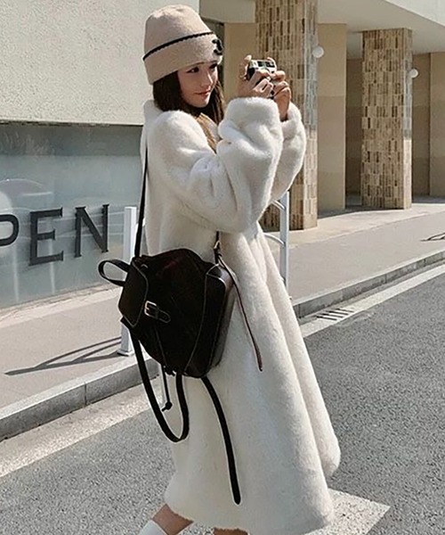 Girly Doll（ガーリードール） コート アウター フェイクファーロング