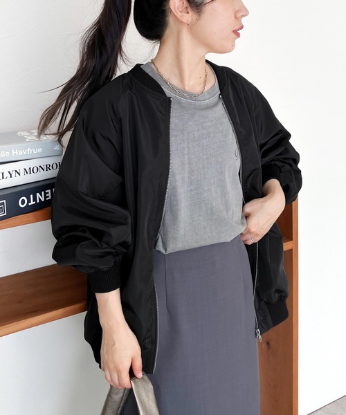 「reca」 ブルゾン M オフホワイト レディース_画像8