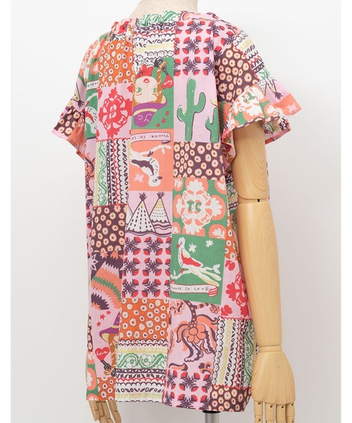 「tsumori chisato SLEEP」 半袖ブラウス MEDIUM アイボリー レディース_画像4