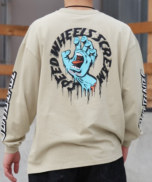 SANTA CRUZ（サンタクルーズ） tシャツ TAGGED SPEED WHEELS L/S T