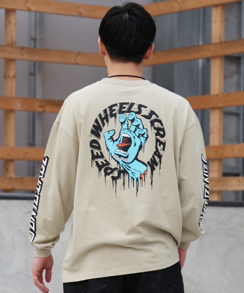 SANTA CRUZ（サンタクルーズ） tシャツ TAGGED SPEED WHEELS L/S T