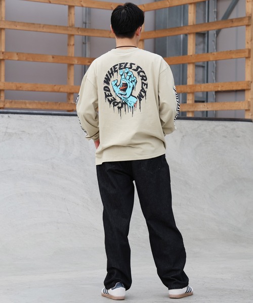 SANTA CRUZ（サンタクルーズ） tシャツ TAGGED SPEED WHEELS L/S T