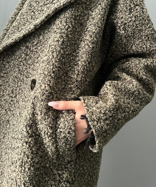 [mily bilet] бушлат LARGE Brown женский 