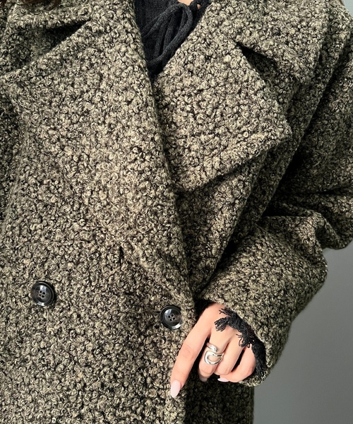 [mily bilet] бушлат LARGE Brown женский 