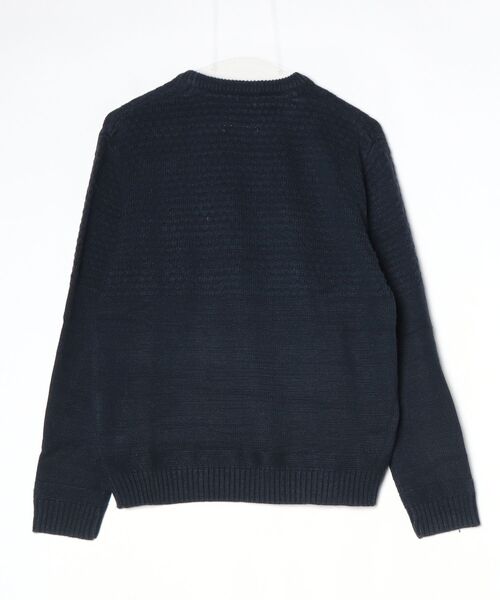 「INHERIT」 長袖ニット 42 ネイビー メンズ_画像2