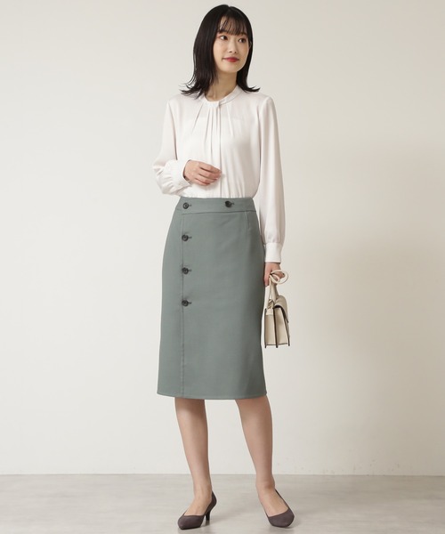 「NATURAL BEAUTY BASIC」 長袖ブラウス MEDIUM ベージュ レディース_画像6