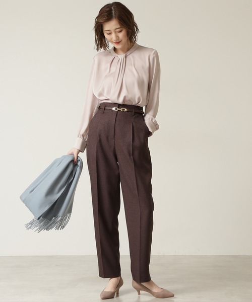 「NATURAL BEAUTY BASIC」 長袖ブラウス MEDIUM ベージュ レディース_画像7