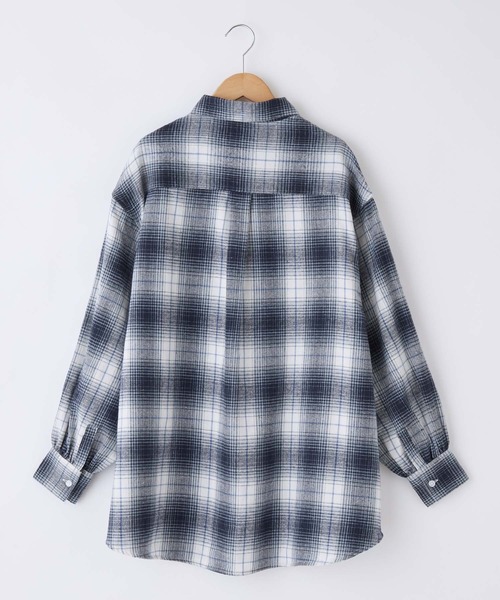 「U.S. POLO ASSN.」 長袖ネルシャツ FREE グレー レディース_画像7